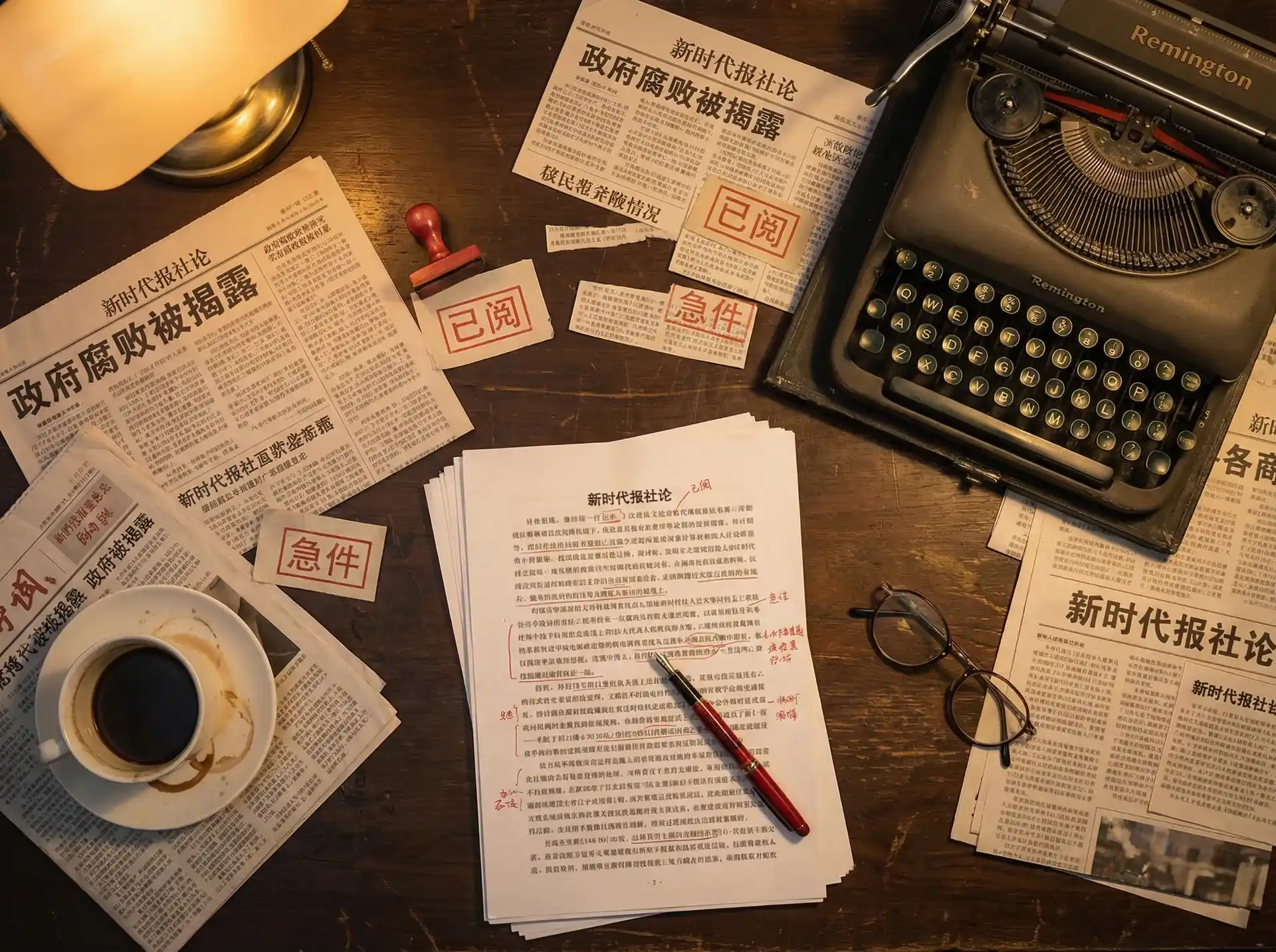 捷克上金钱搭讪 - 报社编辑部工作场景